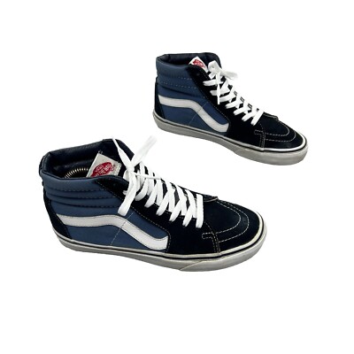 VANS Filmore High Top Shoes Men 6.5 Women 8 Skateboard Sneakers Navy Blue 721454
