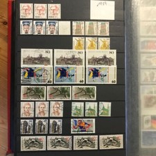 Briefmarken BRD postfrisch und gestempelt 1989