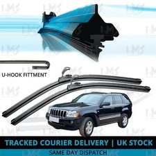 For Jeep Grand Cherokee 2005-11 Front Windscreen 21" 21" Flat Aero Wiper Blades