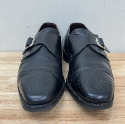Allen Edmonds For Joseph Abboud Monk Strap Black Leather  display picture 1