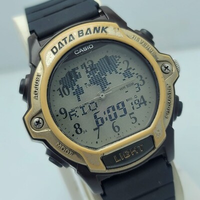 CASIO DATA BANK TWINCEPtT QUARTZ ABX-23 MODULE 2358 ANA-DIGI