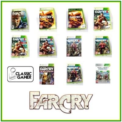 Far Cry 2, 3, 4, Instincts Predator, Doppelpack & Wild Expedition Xbox 360 Sehr guter Zustand