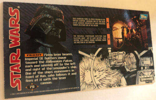 Tarjeta coleccionable Star Wars Widevision 1994 #79 Millennium Falcon Solo’s Gunport - Imagen 2 de 2