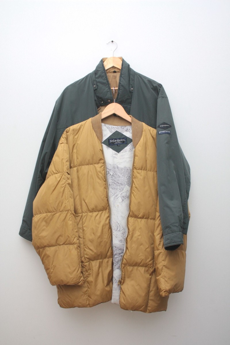Yves Saint Laurent Vintage Puffer Down Jacket 2in1 XL Men's