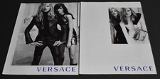 2010 Print Ad Sexy Heels Long Legs Lady Dirty Blonde Versace Dress Skirt Fashion