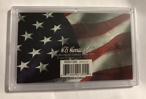 WASHINGTON STATE QUARTER DISPLAY CASE, 5 HOLE COIN HOLDER FROSTY PLASTIC #0395 - Picture 2 of 2