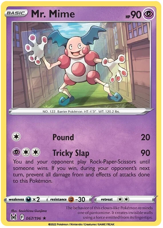 Mr-Mime 67/196 Lost Origin