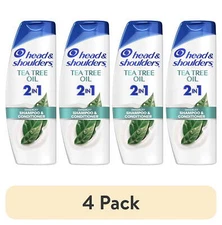 (4 pack) Head and Shoulders 2 in 1 Dandruff Shampoo and Conditioner