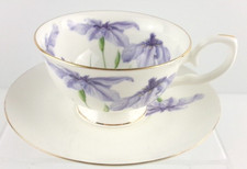 ASHDENE Jenny Phillips Fine Bone China Iris Cup & Saucer Capacity 200ml