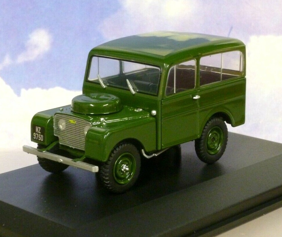 EXCELLENT OXFORD DIECAST 1/43 1949 LAND ROVER TICKFORD IN BRONZE GREEN 43TIC002