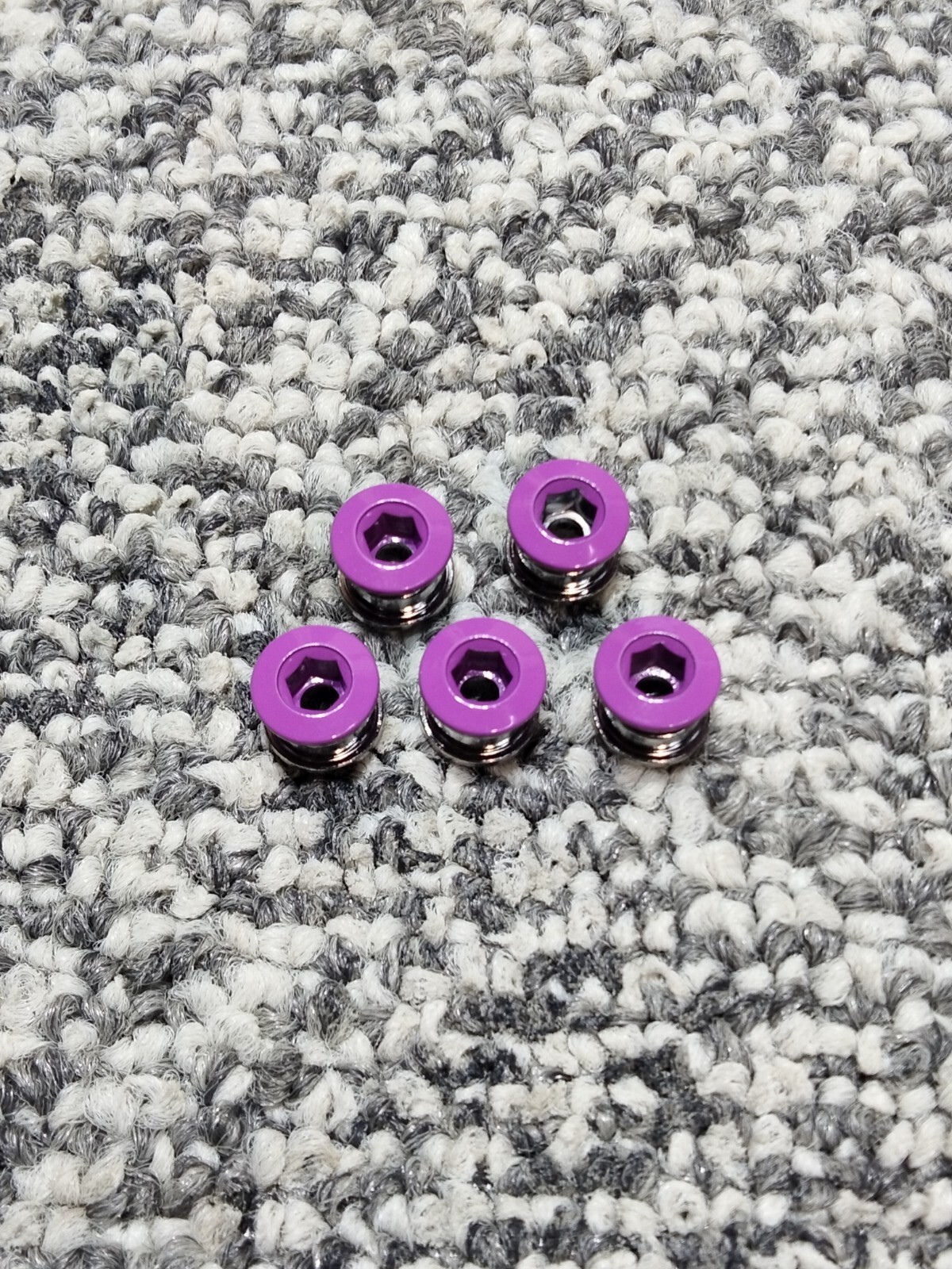 Chainring Bolts Single Speed 5 Bolts  Old School Bmx Dyno Plum