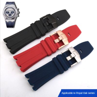 Silikon Uhrenarmband passend für AP Royal Oak Offshore 15703 15707 26020 2617...