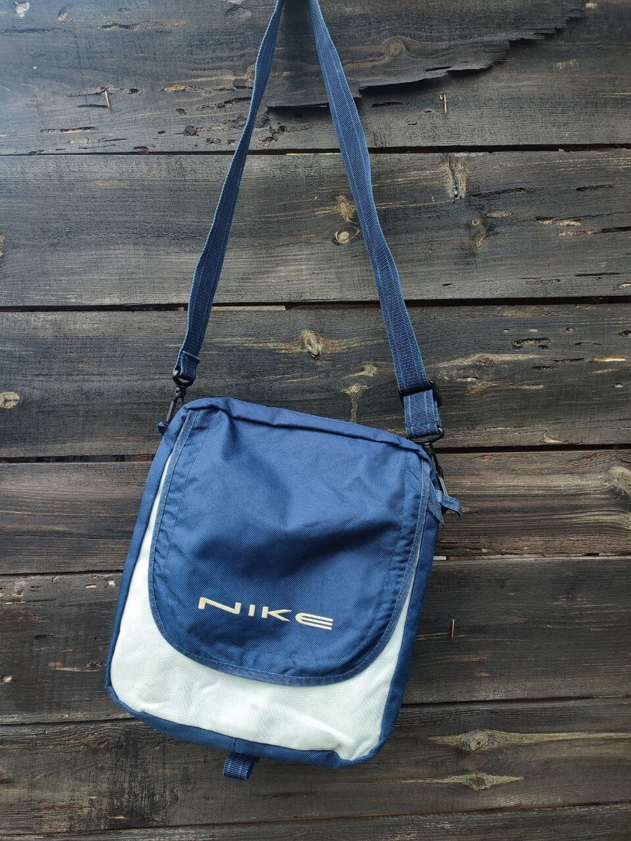 “90′s NIKE shoulder bag Nike Nylon Shoulder Bag Attachment 90's Y2K Black Gray