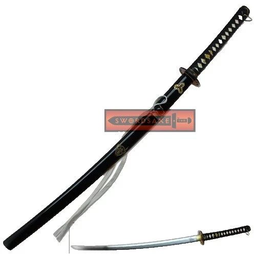 Lâmina de Aço carbono cabo enrolado Cabo katanas do Japão colecionáveis
