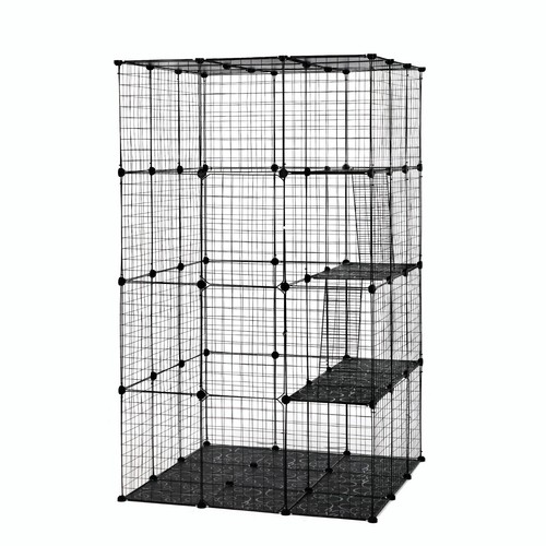 COZIWOW Large Cat Cage Indoor DIY Playpen 42x42x72'' 4 Tier Wire Kennels Crate - Picture 6 of 13