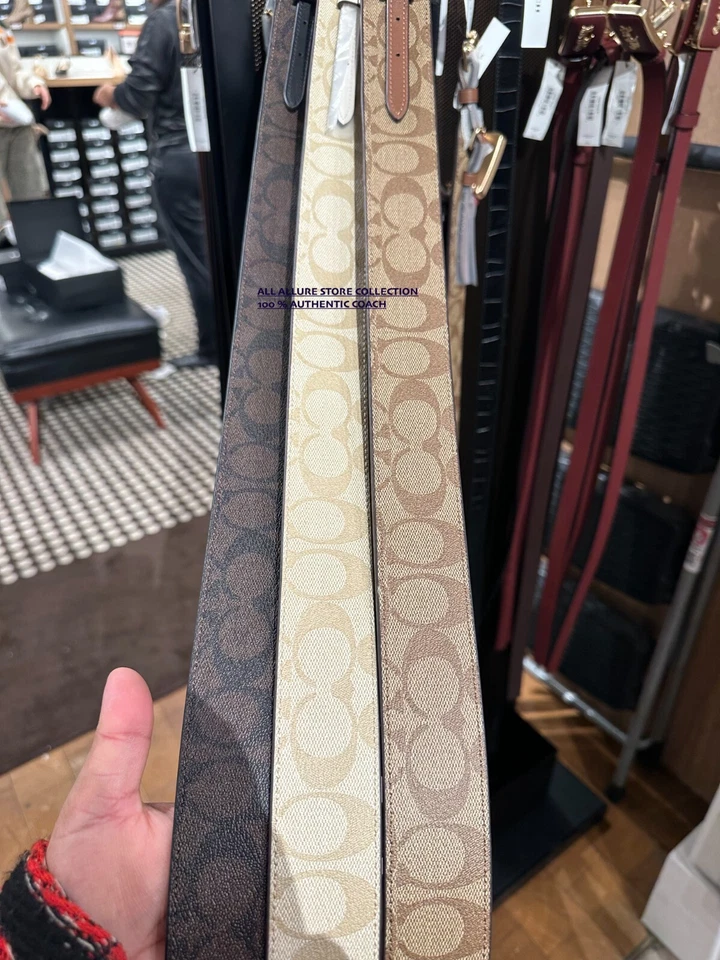 BN COACH Novedad~Correa de Guitarra~FIRMA~FLORAL~BOLSO SÓLIDO CORREA ELIGE COLOR Foto 4 de 4