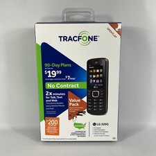 New TRACFONE LG 329G with 3G, 2" Screen, Text, Internet Value Pack - Open Box