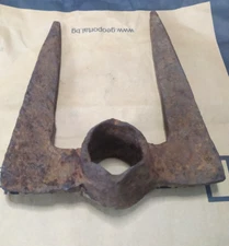 Antique 18th Century  Old Garden Digging Turnip Grub Hoe Pioneer  Farm Tool