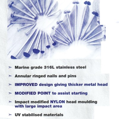 250 Chiodi Con Testa In Plastica UPVC Da 30 Mm - Foto 6