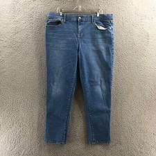 Ava  Viv Straight Leg Jeans Womens 18W actual 40x28.5 Blue Denim High Rise