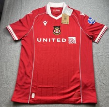 Macron Wrexham AFC Wales 2025/26 Home Menu Football Soccer Jersey Size Large NWT
