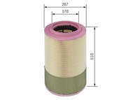 Luftfilter Bosch F 026 400 068 Filtereinsatz FüR TGA MAN TGS Coach Lion TGX 1 2