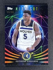 2025-26 Topps Midnight Anthony Edwards #MF-1 Summer Solstice Moonfall /50