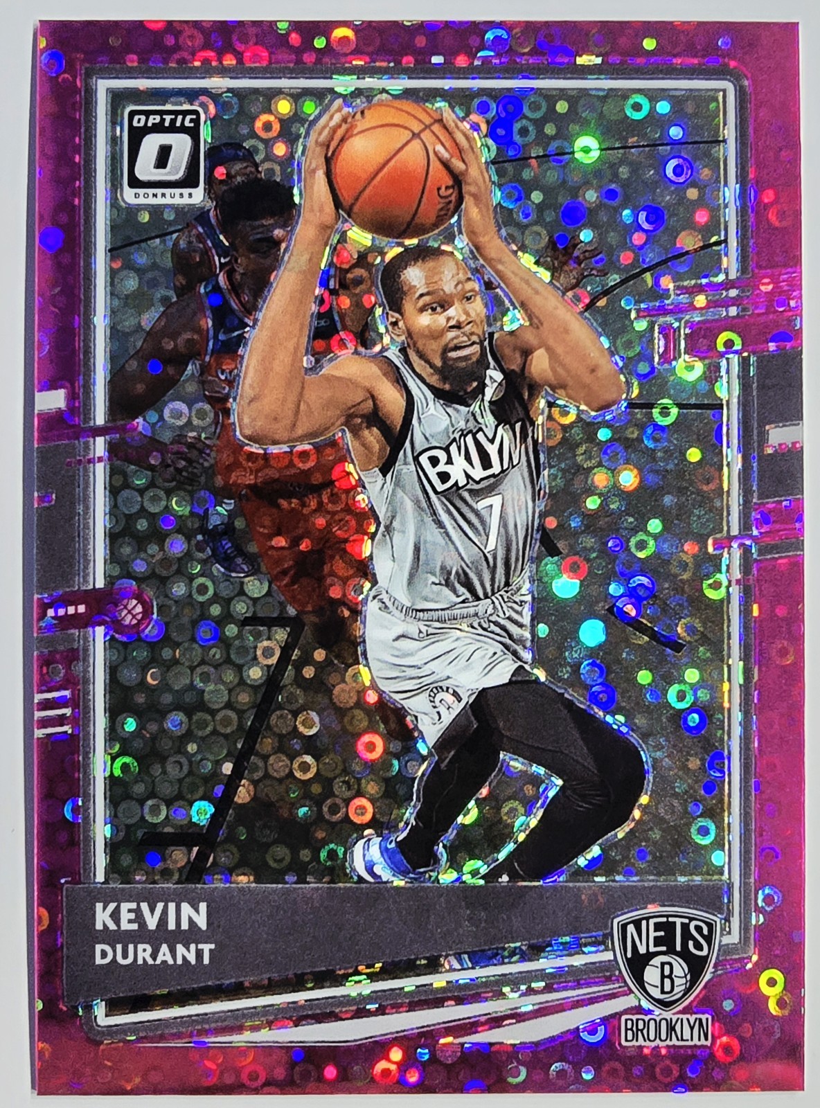 2020-2021 DONRUSS OPTIC FAST BREAK KEVIN DURANT PINK DISCO /20 PRIZM #136 ✨️