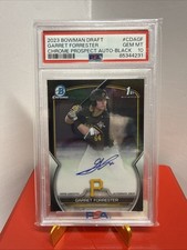 2023 Bowman Draft - Chrome Autographs Garret Forrester #CDA-GF Black /75 PSA 10
