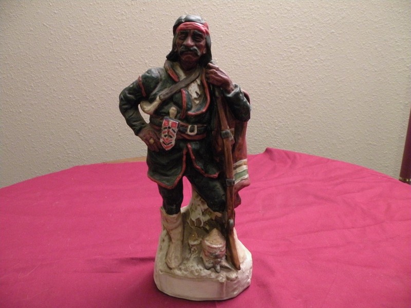 LEWIS&CLARK EMPTY CHARBONNEUA WHISKEY DECANTER BY GARY SCHILDT