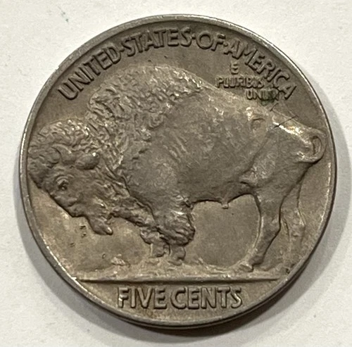 RARE BU UNCIRCULATED 1915-P Buffalo Nickel with Full Horn / Old US 5 Cents Coin