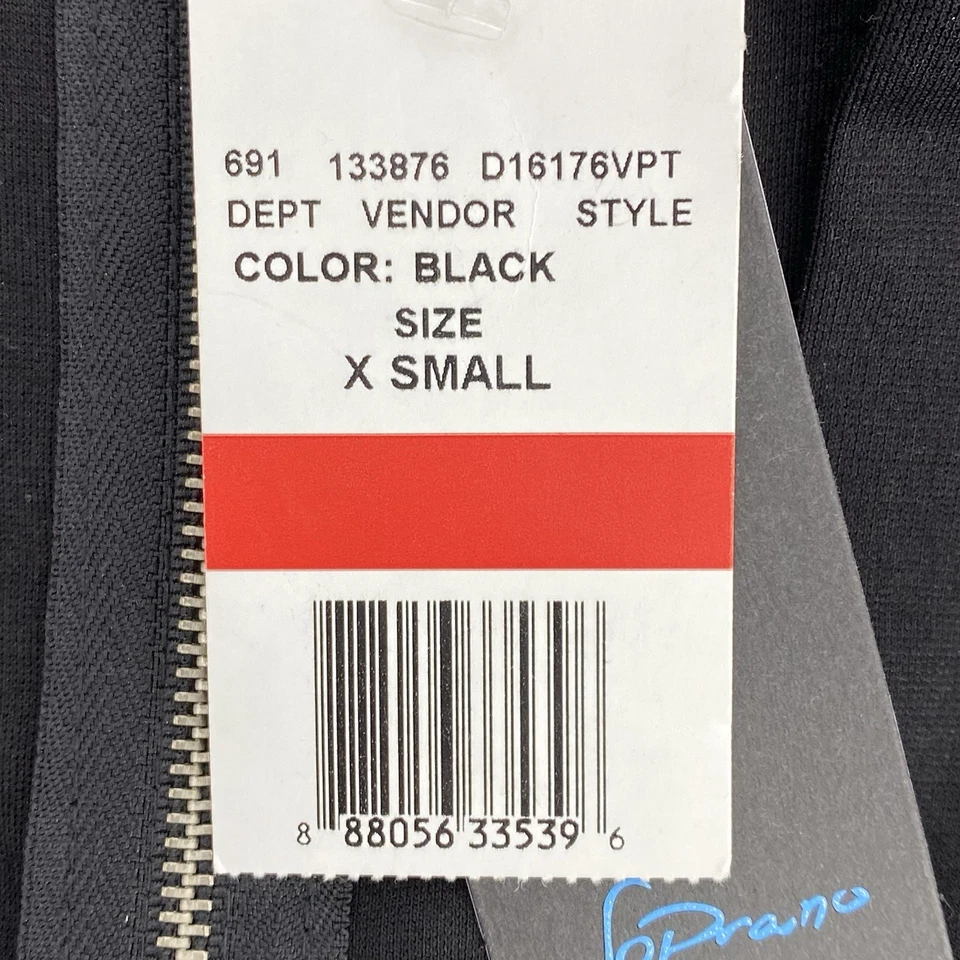 Vestido para mujer SOPRANO XS negro calce acampanado cuello en V sin mangas nuevo con etiquetas Foto 4 de 4