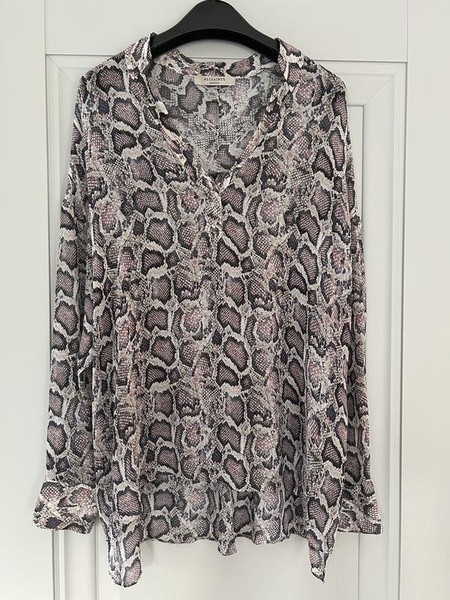 Women AllSaints Shirt Grey Viscose 36