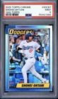 2025 Topps Chrome 35th Anniversary Refractor # 90CB-7 Shohei Ohtani PSA 9