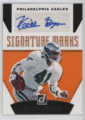 2019 Panini Donruss Signature Marks Keith Byars #SM-8 Auto 09jb