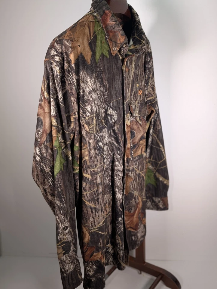 Mens Rocky Mossy Oak Break-Up Camo Scent IQ Atomic LS ButtonUp Shirt Size XL - Image 3 of 4