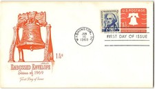 US #U548a FDC, 1969, 1 6/10c Liberty Bell, Artmaster