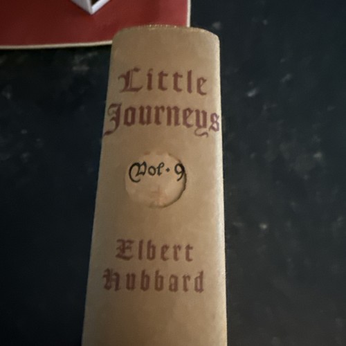 Little Journeys to the Homes of the Great by Elbert Hubbard HC/DJ Volume 9 - Picture 2 of 10