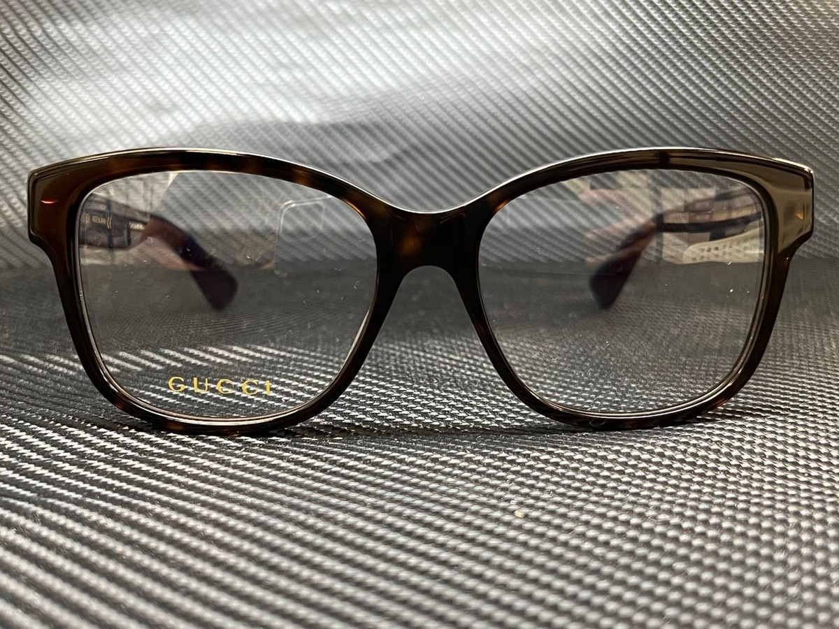 Gucci GG1078O 003 Square Eyeglasses – Havana 56mm Gucci GG1070S sunglasses for womens in Havana main image 2