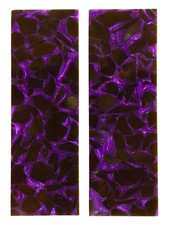 Purple & Black Terrazzo Pearl Scale Sets Knife Handles Gun Grips 1911
