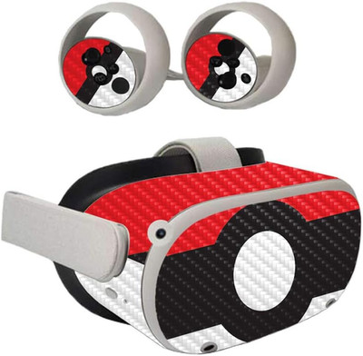 Mightyskins Carbon Fiber Skin Compatible with Oculus Quest 2 - Battle Ball | Pro