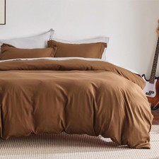 Duvet Cover Queen Size Soft Double Brushed Bedding Set Kids  Adults Zipper