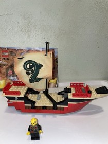 LEGO Adventurers: Emperor's Ship 7416   Incomplete w/instructions And 1 Minifig