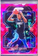 2021-22 Prizm Moses Brown Pink Ice #173 Mavericks