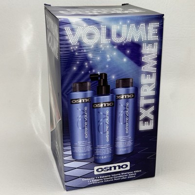 OSMO Extreme Volume Hair Care 3 Step, Full Sized Bottles, HTF New In Box