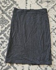 Vintage Y2K Gap Black White Pinstripe Pencil Skirt Size 4