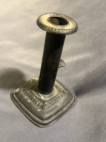 Early Antique Primitive Hogscraper Push Up Candlestick Candle Holder - Picture 4 of 9