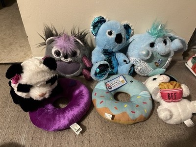 Plush Lot Furreal Friends Panda Koala Elephant Donut Cat
