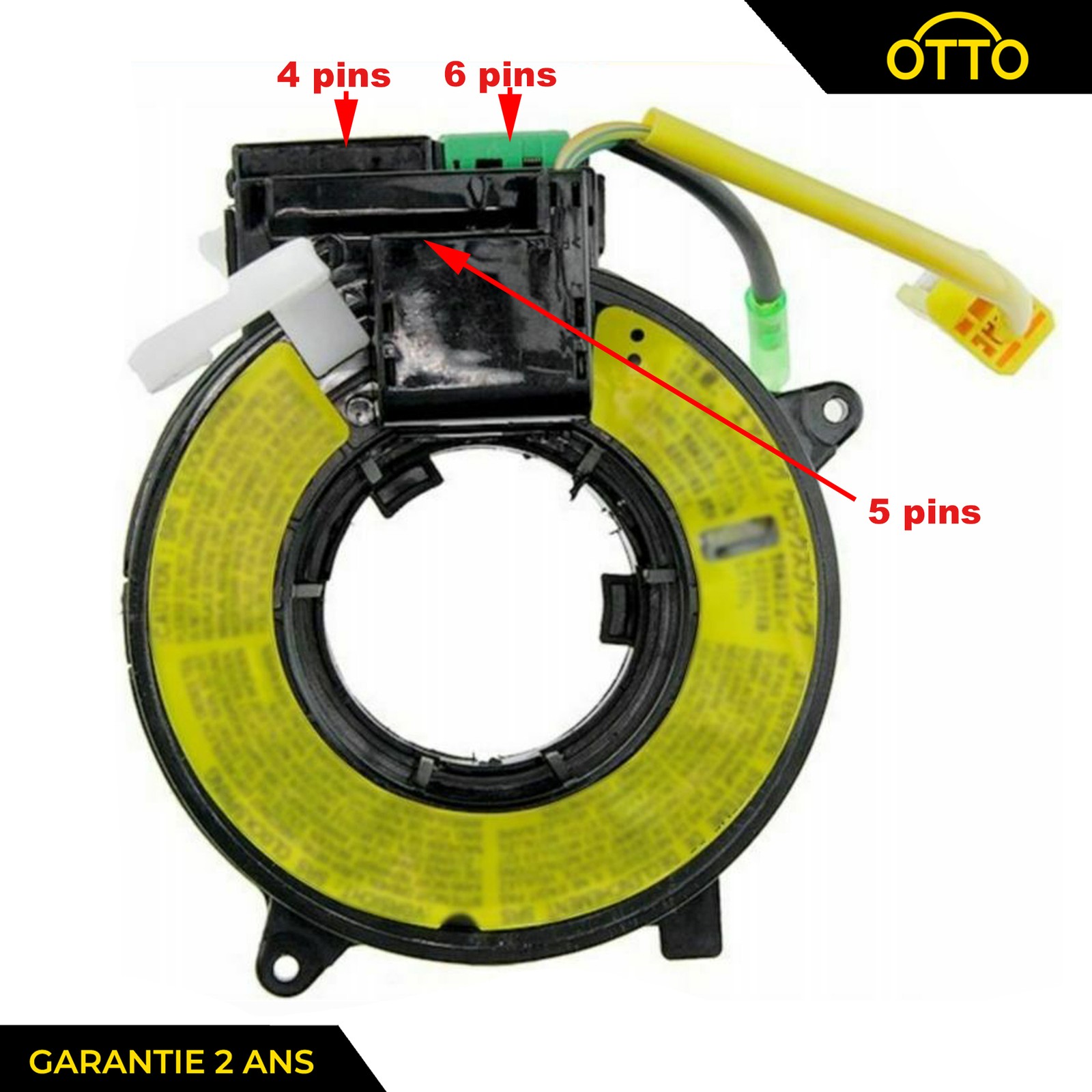 Contacteur tournant 8619A015 haute durabilité pour direction de Mitsubishi Pajero III