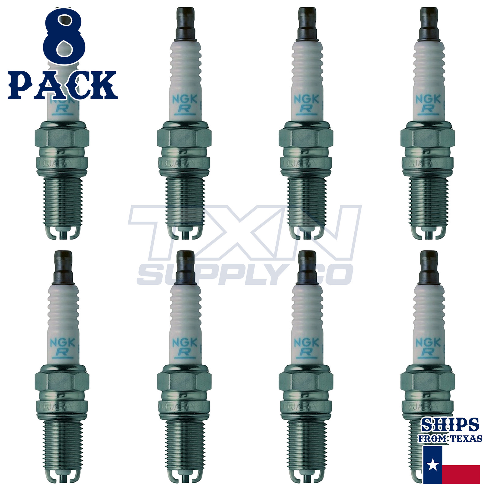 NGK 7415 DCPR8EKP Spark Plugs 8 Pack
